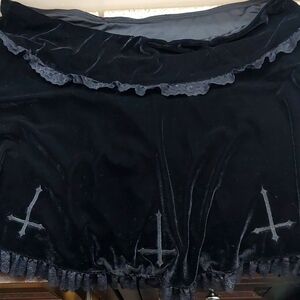 Killstar velvet skirt